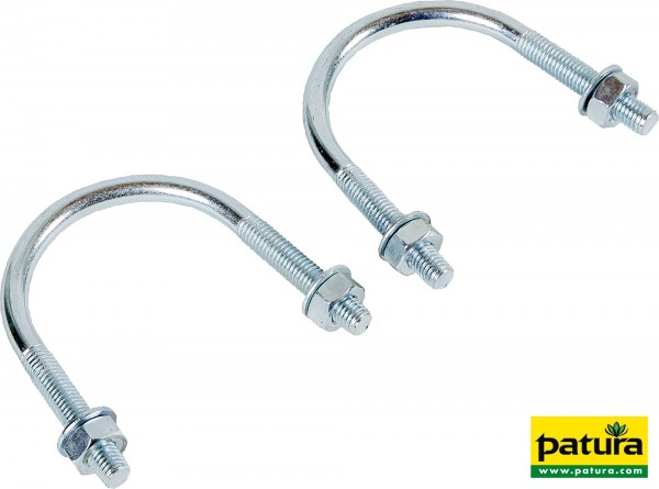 Befestigungsbügel Rohrventil-Becken Compact Edelstahl, bis 70 mm Pfosten