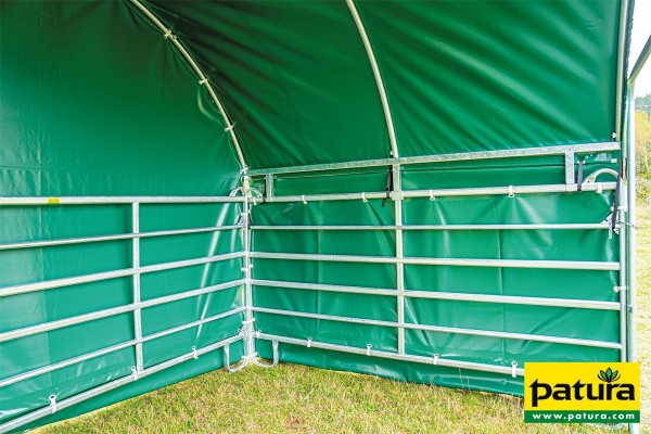 Wetterschutzplane Panel-Dach Compact Seitenteil 6 m, Höhe 1,6 m