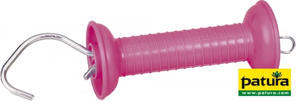 Torgriff mit Zugfeder und Haken pink
