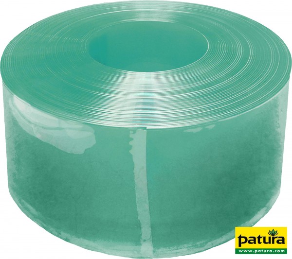 PVC-Streifen Compact 300 x 3 mm grün transparent, 25 m Rolle