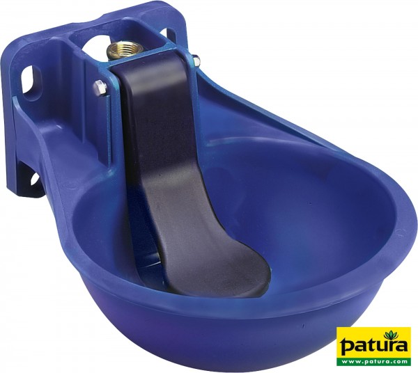 Zungenventil-Becken Compact Eigenmarke PATURA, Kunststoffschale waagerechte Zunge, T-Anschluss 3/4"