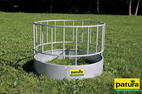 Rundraufe für Schafe, 20 Plätze verzinkt, 2-teilig