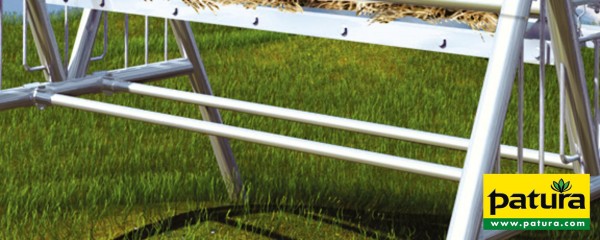 Zusatzstange mit 2 T-Schellen für Pferderaufe Ideal