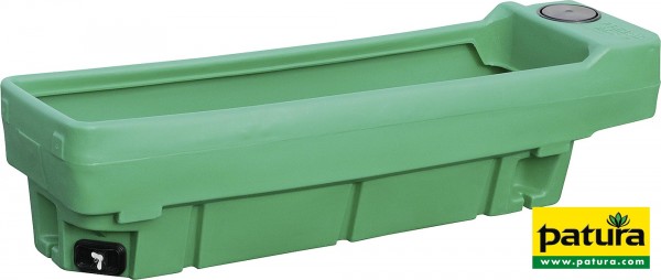 Weidetränke, eckig, 200 Liter 1600x460x440mm, ohne Schwimmerventil
