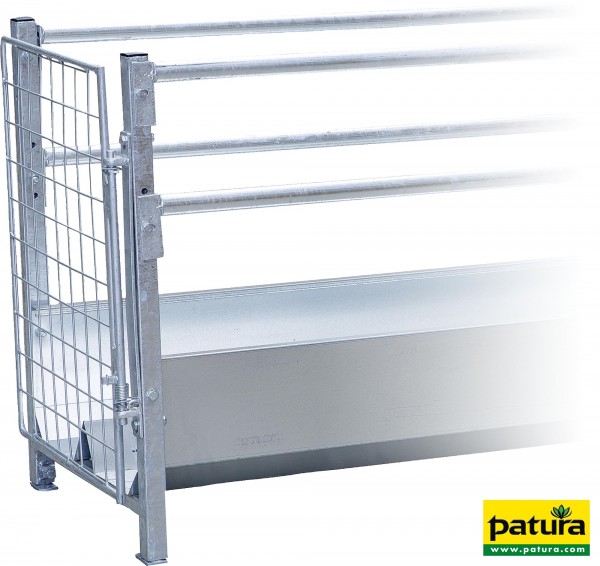 Selbstschließende Tür Endstück für Gangraufe und Gangtrog inkl. Montagezubehör