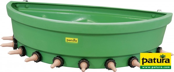 Kälber-Bar, 10 Nuckel halbrund mit Zubehörbeutel