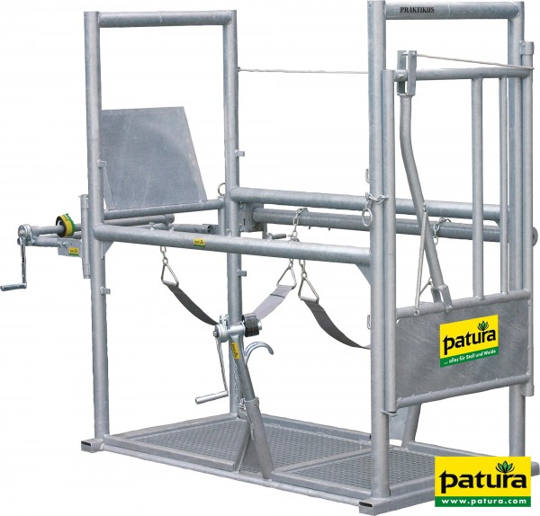 Klauenpflegestand Profi, 2/3 Fronttür mit Halsfangbügel, vz