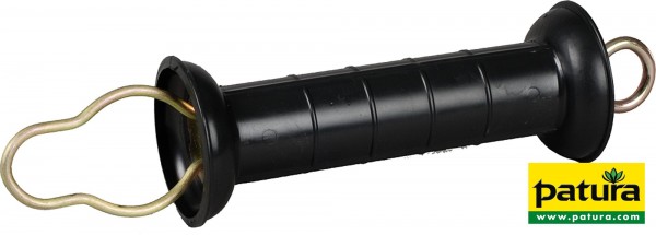 Torgriff, schwarz, mit Öse und Feder mit Zugbegrenzung