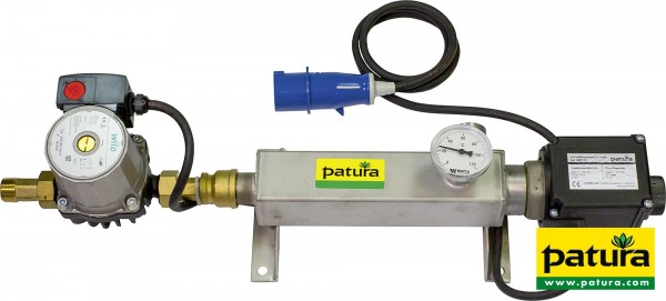 Umlaufheizsystem Mod. Compact mit Thermostat, Umwälzpumpe, Thermometer