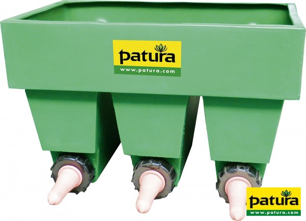 Kälber-Bar, 3 Nuckel mit Fächern mit Zubehörbeutel