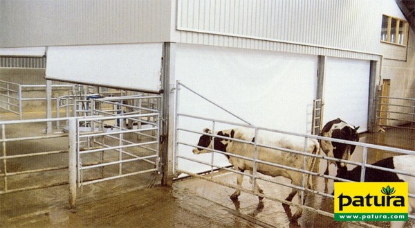 Melkstand-Tor, Breite 7,0 m, Höhe 3,10 m mit Elektromotor