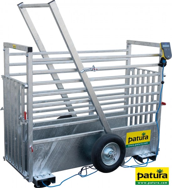 Wiegekäfig, Kleinvieh, feuerverzinkt, mit Fahrwerk