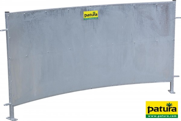 Kurvenhorde, blechverkleidet, L=1,87m für Fang- und Behandlungsanlagen für Schafe, verzinkt