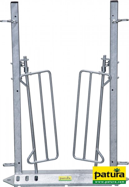 Rücklaufsperre im Treibgangrahmen für Fang- und Behandlungsanlagen für Schafe, verzinkt