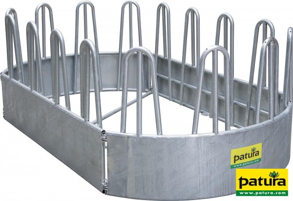 Ovalraufe, 16 Freßplätze, 3,45x1,90m mit Diagonalstreben