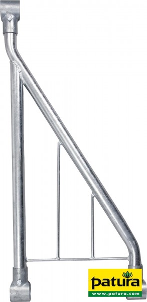 Anfangs- oder Endteil für Schrägfressgitter mit 3 T-Schellen