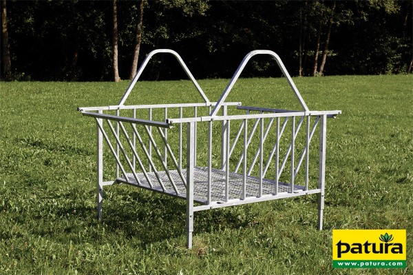 Viereckraufe Standard, 28 Fressplätze verzinkt