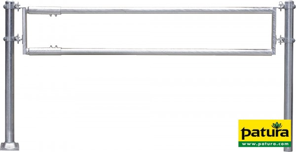 Futtertischabtrennung 2 Rohre, 3 m, vz Höhe 55 cm