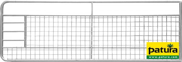 Weidetor 3,5 m, mit Gitter, verzinkt inkl. Montageteile