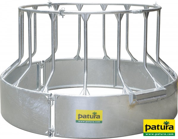 Rundraufe für Pferde, 12 Fressplätze blechverkleidet ohne Dreipunktanhängung