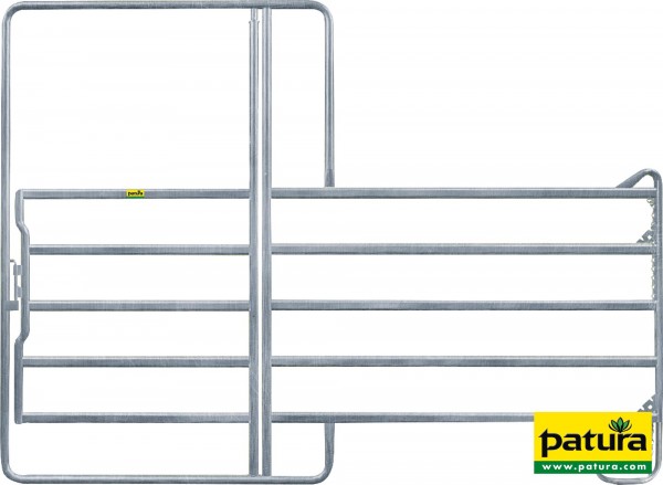 Panel-5 mit Tor 3,60 m Breite 3,60 m, Höhe 2,20 m (1 Mittelstrebe)
