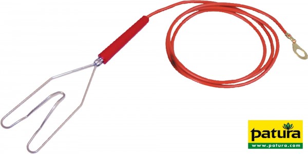 Zaunanschlusskabel mit Herzklemme und Ringöse 8 mm (1 Stück / Pack)