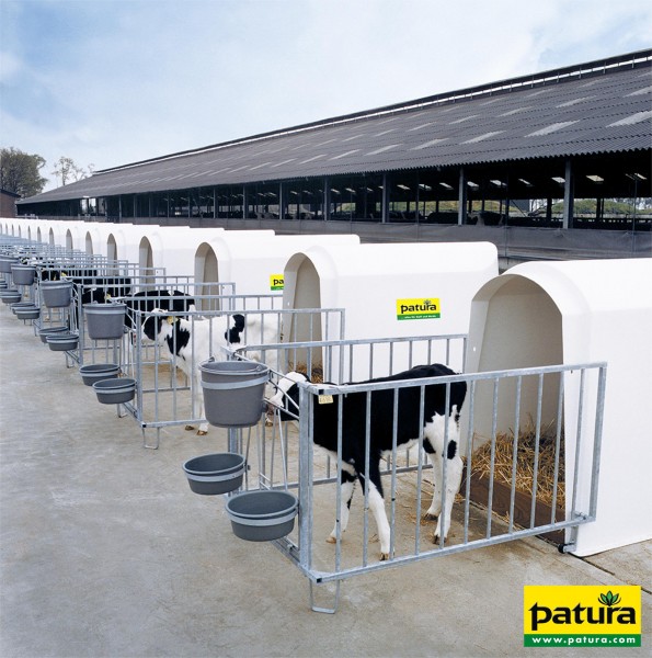 Nuckeleimer-Montagesatz modular 5/2 für Kälberhütte Superstar