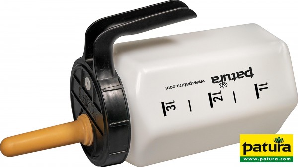 Kälber-Tränkeflasche Profi 3 Liter inkl. Sauger weich und 1-Click-Ventil