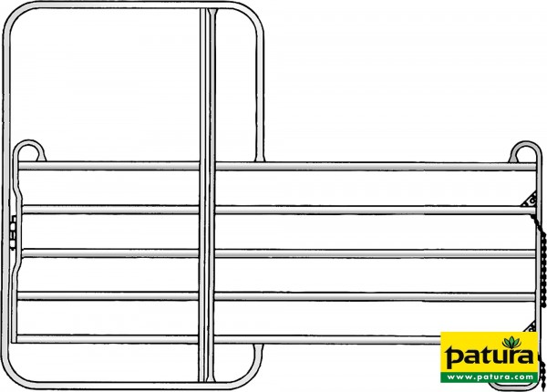 Panel-5 mit Tor 3,00 m Breite 3,00 m, Höhe 2,20 m