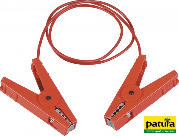 Zaunverbindungskabel, isol. Edelstahlklemme für 3-dr. Zäune (2 Stück / Pack)