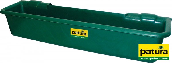 Kunststoff-Langtrog, 50 Liter, grün zum Einhängen in Rohre bis 2"