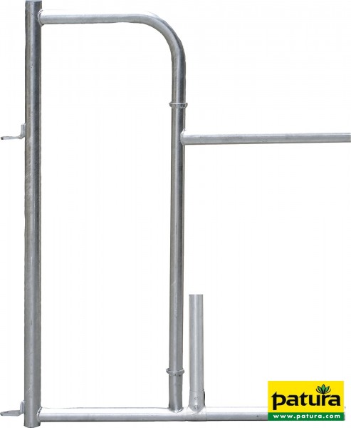 Personenschlupf für Freßgitter, ohne Tür mit Mittelstütze