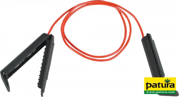 Zaunverbindungskabel Breitband, mit 2 Kunststoff-Klemmen (2 Stück / Pack)