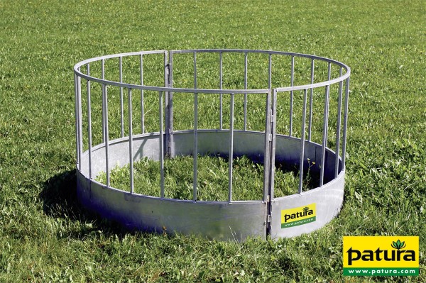 Rundraufe für Schafe, 28 Plätze verzinkt, 2-teilig