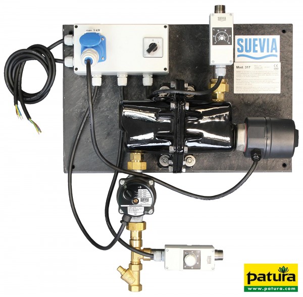 Umlaufheizsystem Mod. 317 mit Rücklauftemparatur-Steuerung 230 Volt, 3000 Watt Heizleistung