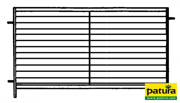 Horde blechverkleidet, Breite 1,37 m, Schafe, verzinkt