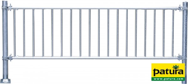 Abtrennung Kälber 2,50 m mit senkrechten Rohren