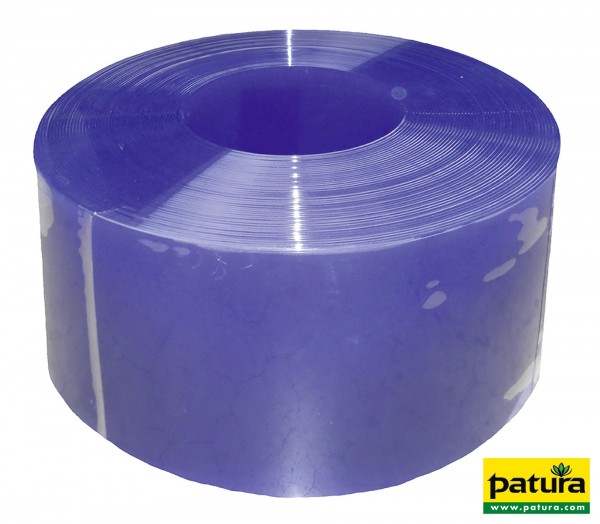 PVC-Streifen 300 x 3 mm blau transparent, Meterware