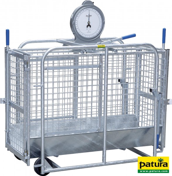 Mechanische Waage für Schafe, verzinkt inkl. analoger Zugwaage