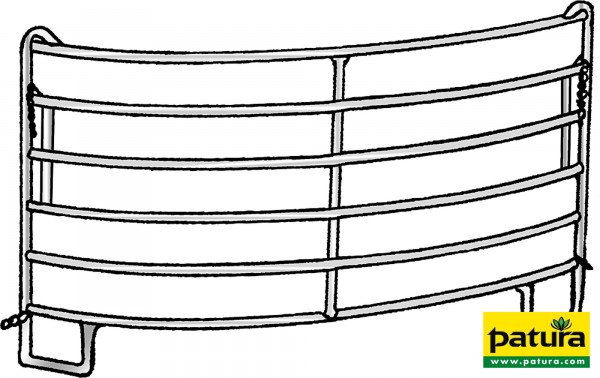 Kurvenpanel-6, 2,44m, Radius 3,00 m, vz