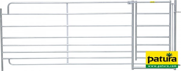 Steckfix-Horde XL mit Tor 2,75 m 8 Rohre, Höhe 1,10 m